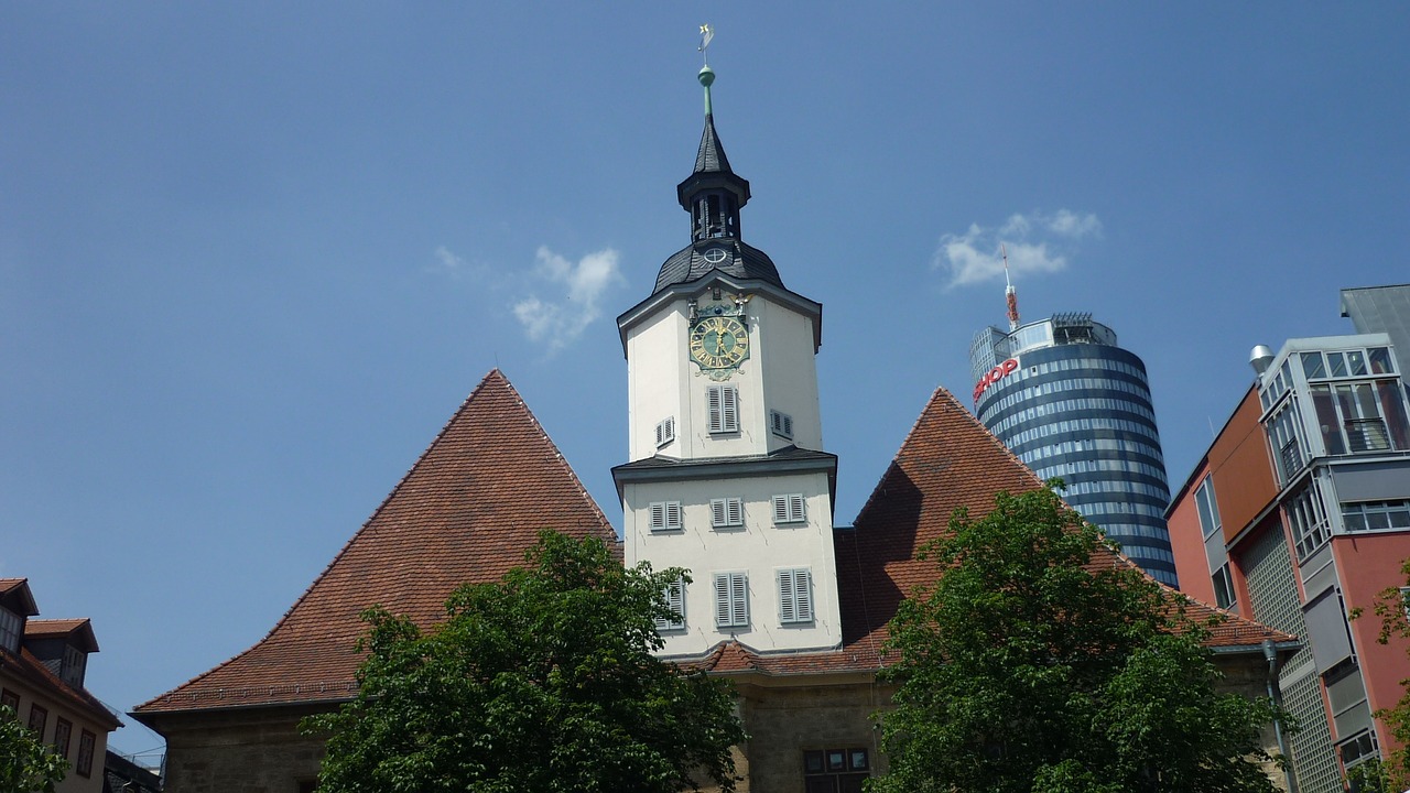 Image - town hall clock tower landmark jena