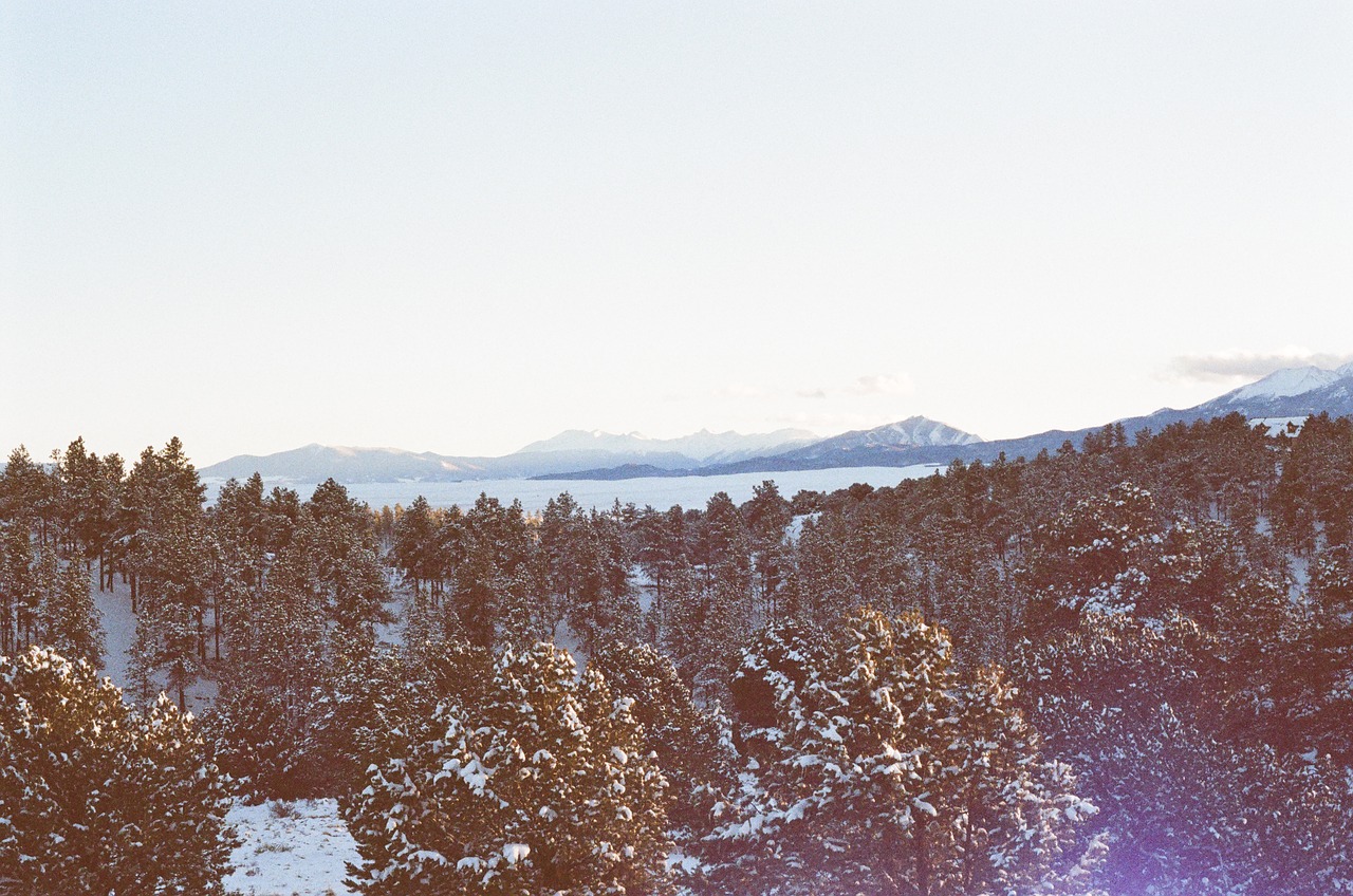 Image - colorado sunset sky mountains