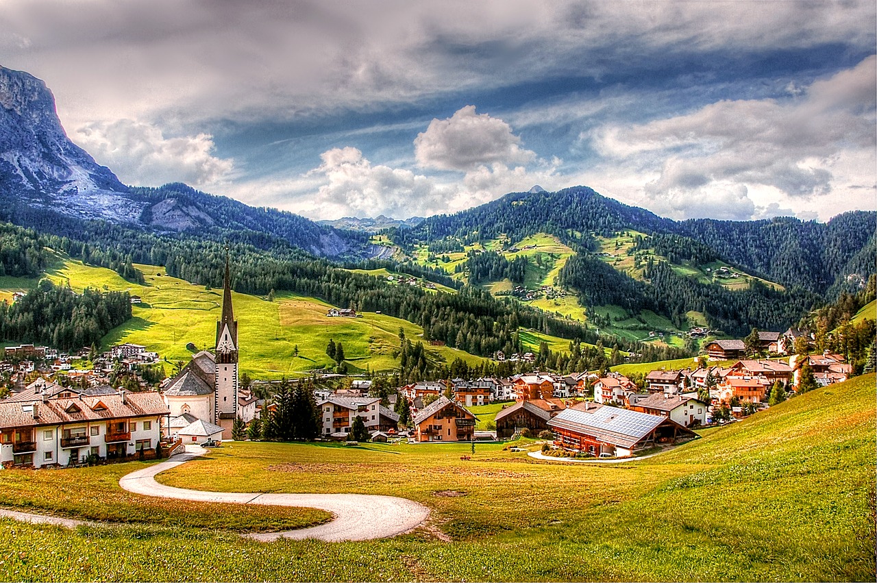 Image - alta badia dolomites nature