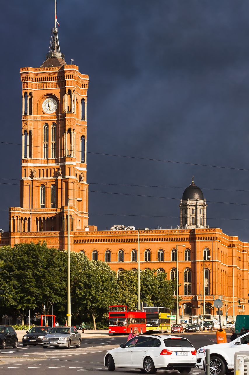 Image - berlin building red town hall