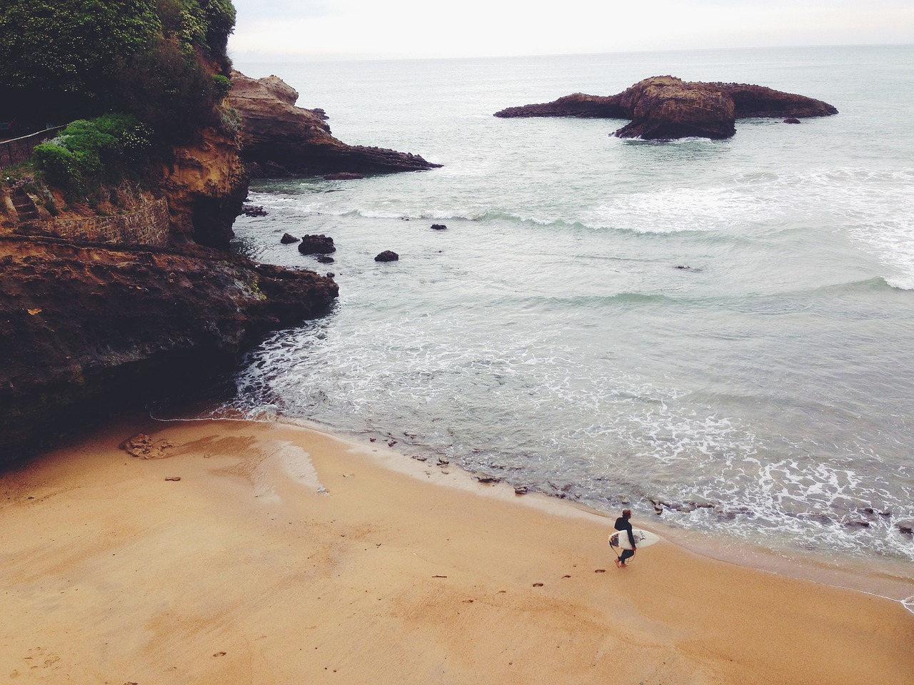 Image - beach sand surfer surboard surfing