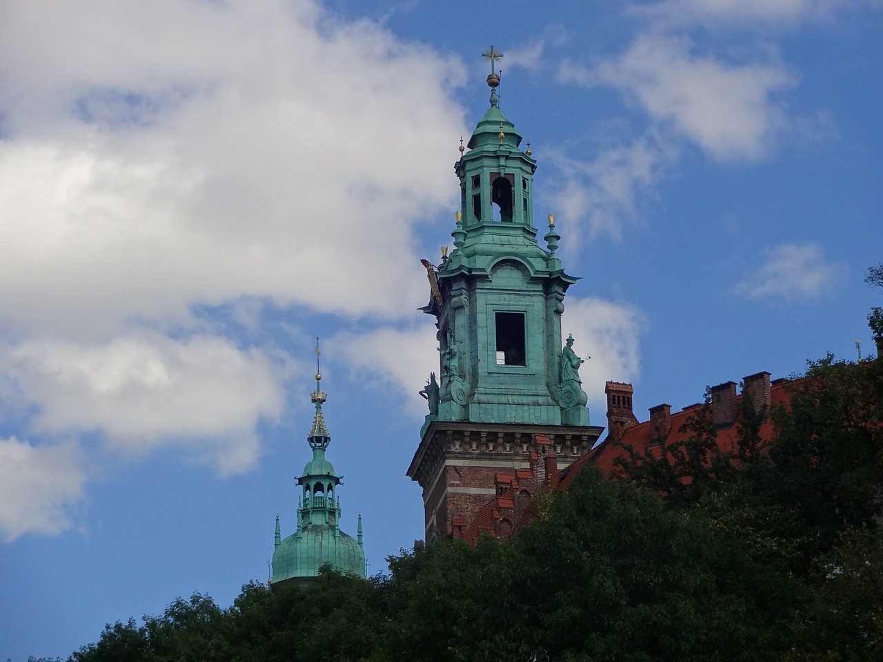 Image - cathedral krakow cloud sky clouds