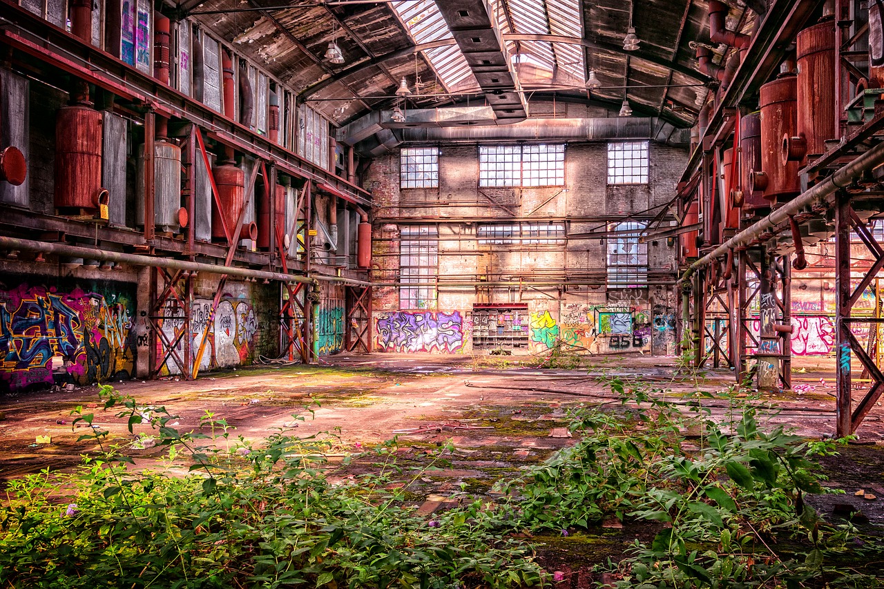Image - lost place factory factory building