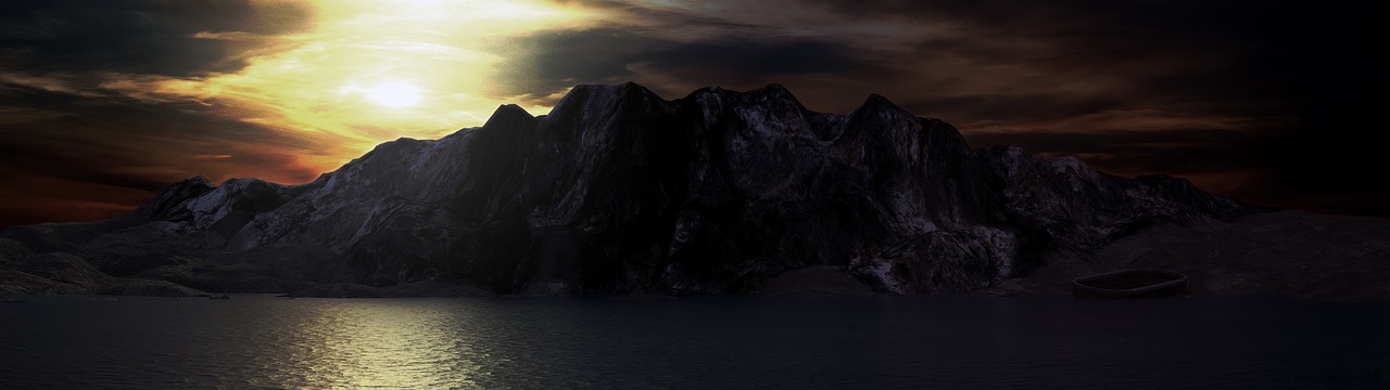 Image - ile island sky seascape side