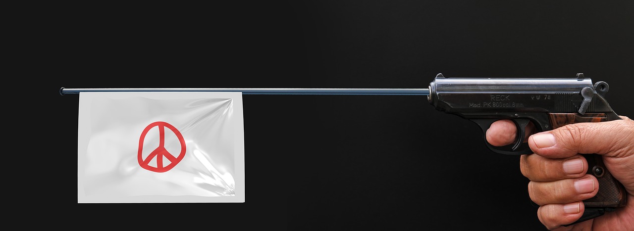 Image - pistol weapon flag harmony symbols