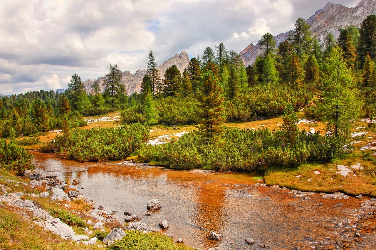 Image - fanes dolomites landscape mountains