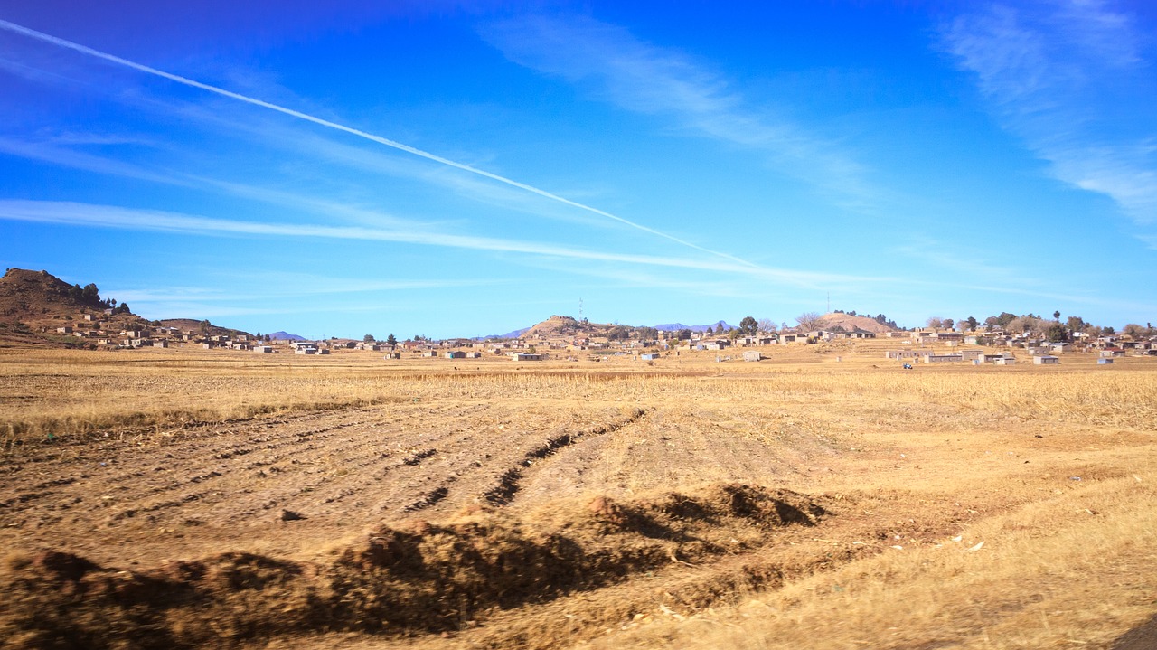 Image - lesotho africa mountains landscape