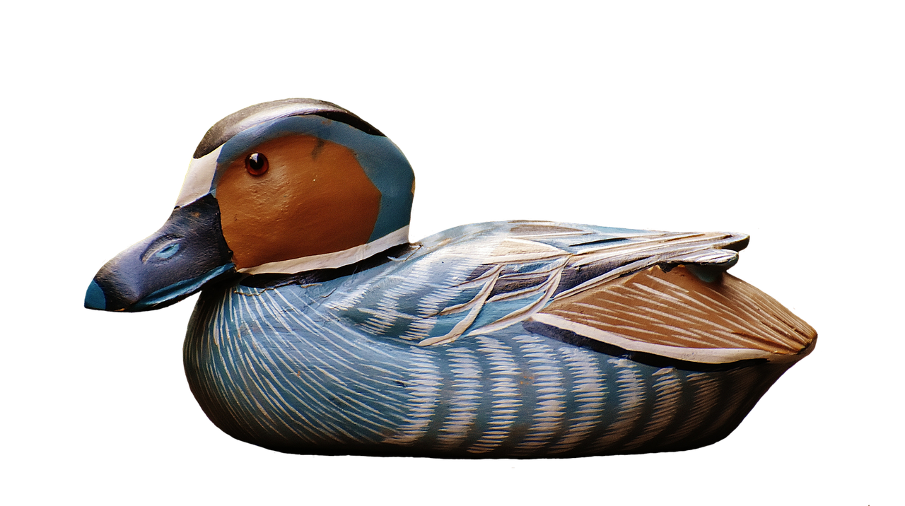 Image - duck deco figure cute sweet wood