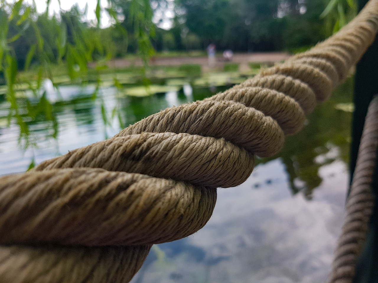 Image - lake rope green