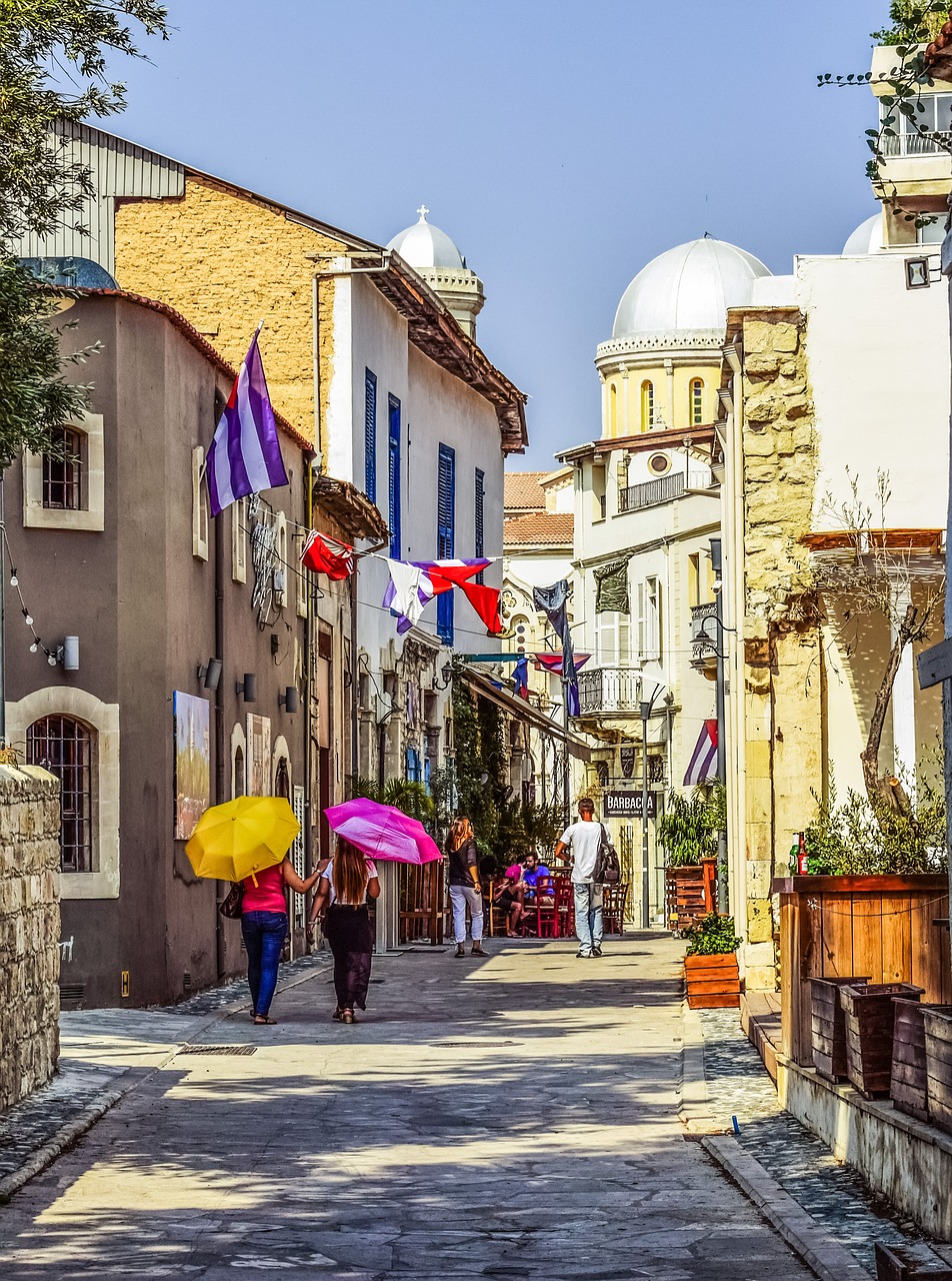 Image - cyprus limassol old town street