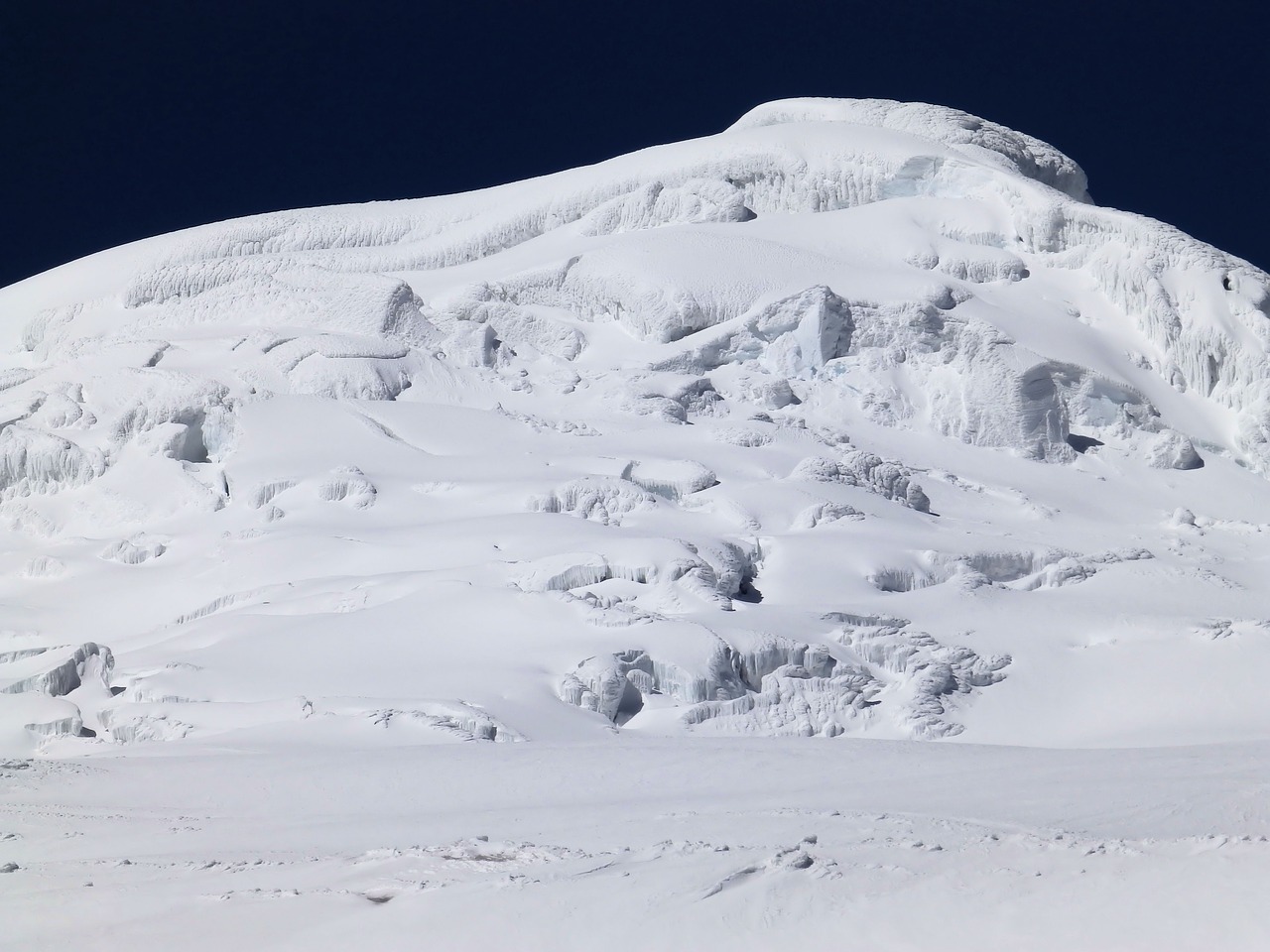 Image - cayambe the glacier mountain