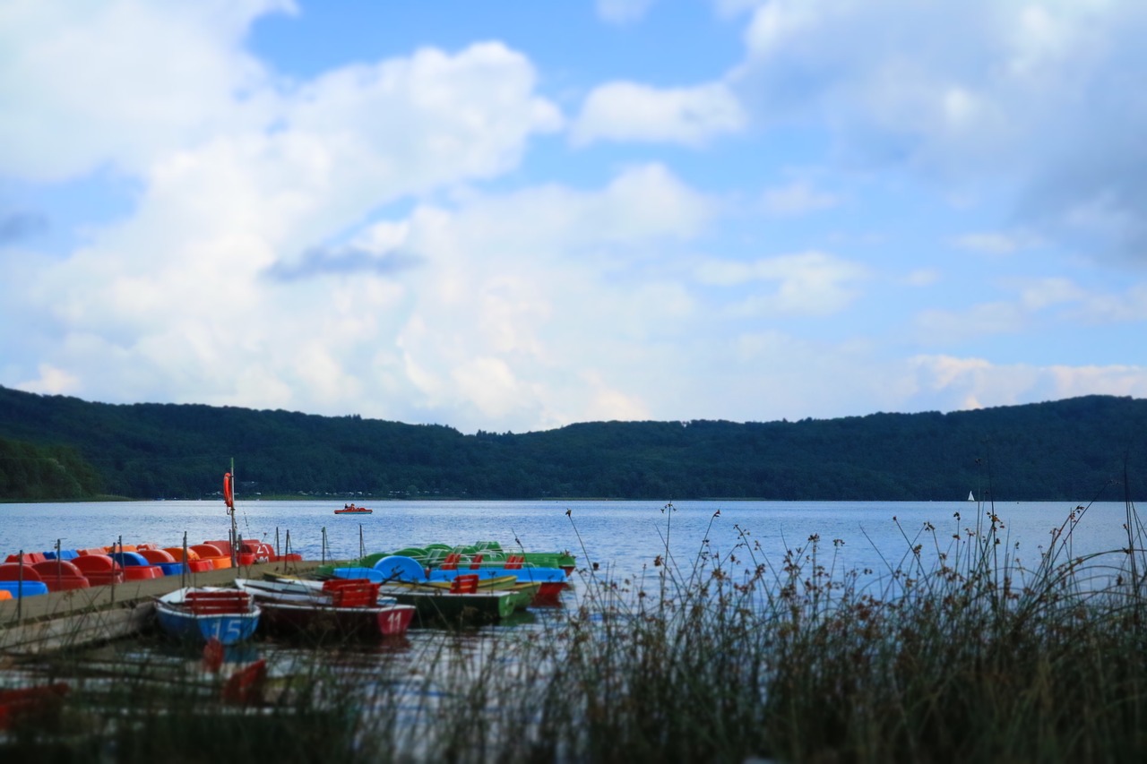 Image - waldsee boats jetty lake landscape