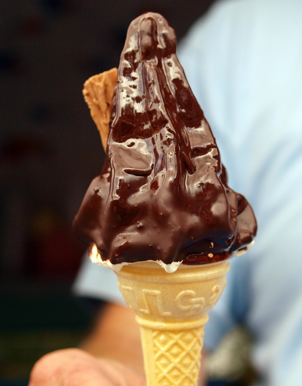 Image - ice cream cone desert chocolate