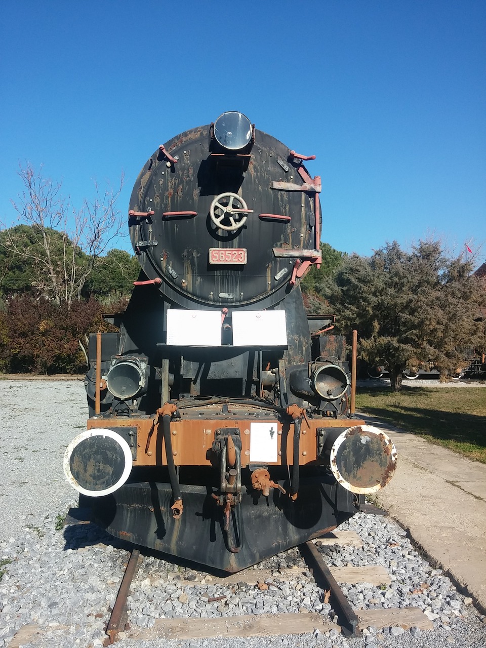 Image - train wagon old locomotive on