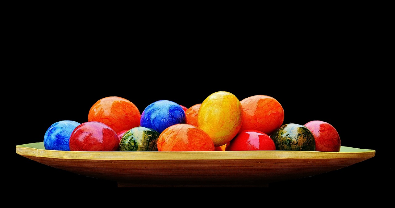 Image - easter easter eggs colorful