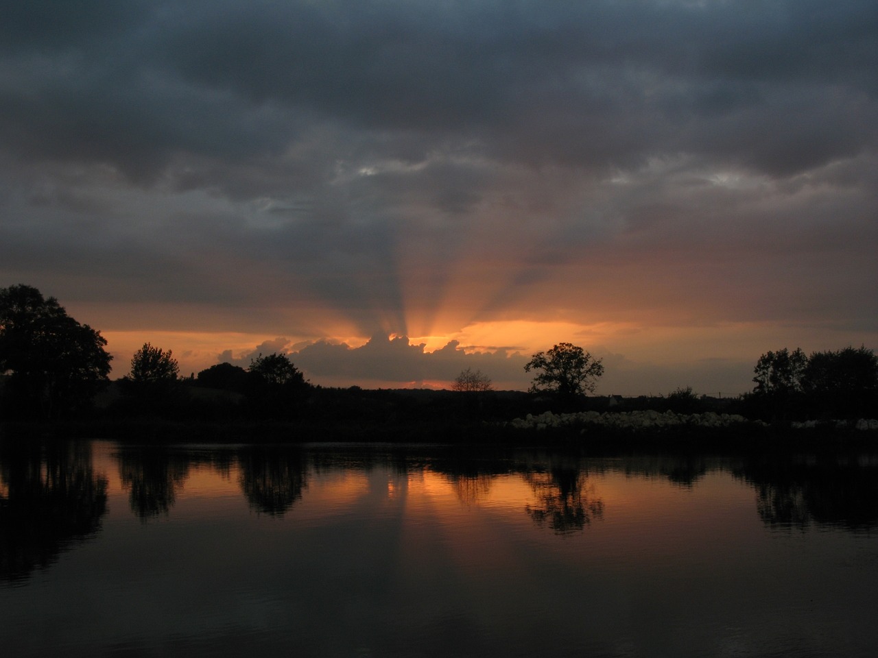 Image - sunset landscape sun nature france