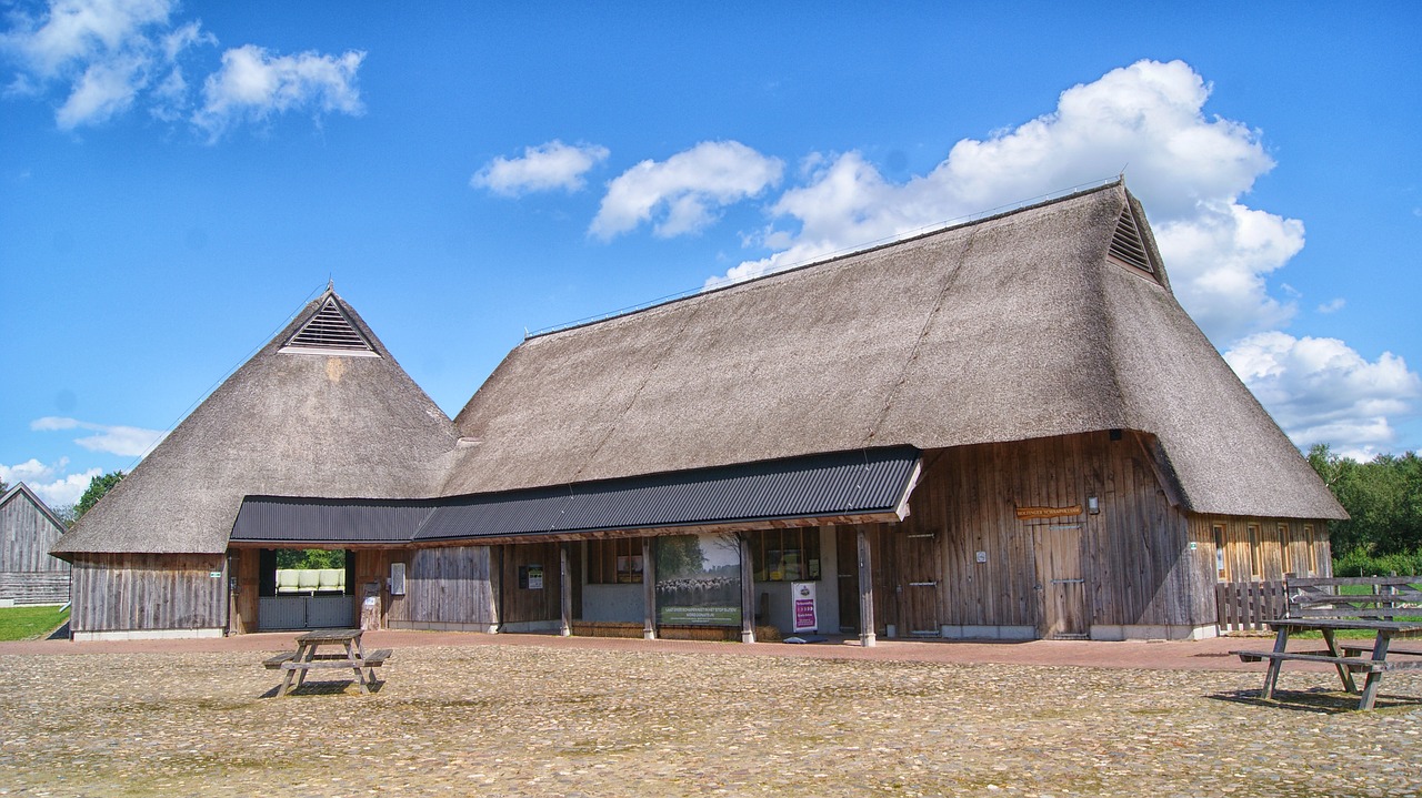 Image - sheepfold farm blue sky landscape