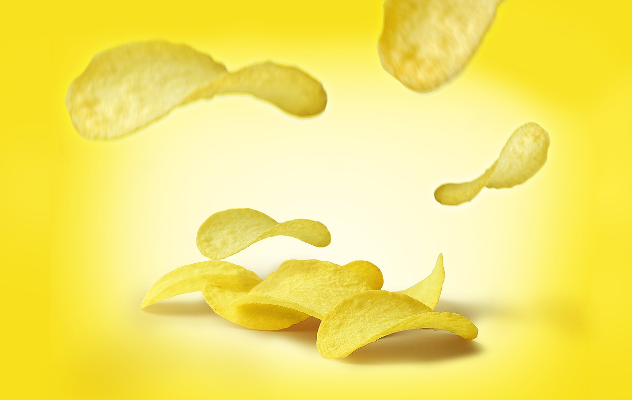 Image - crisp potato fast food chips