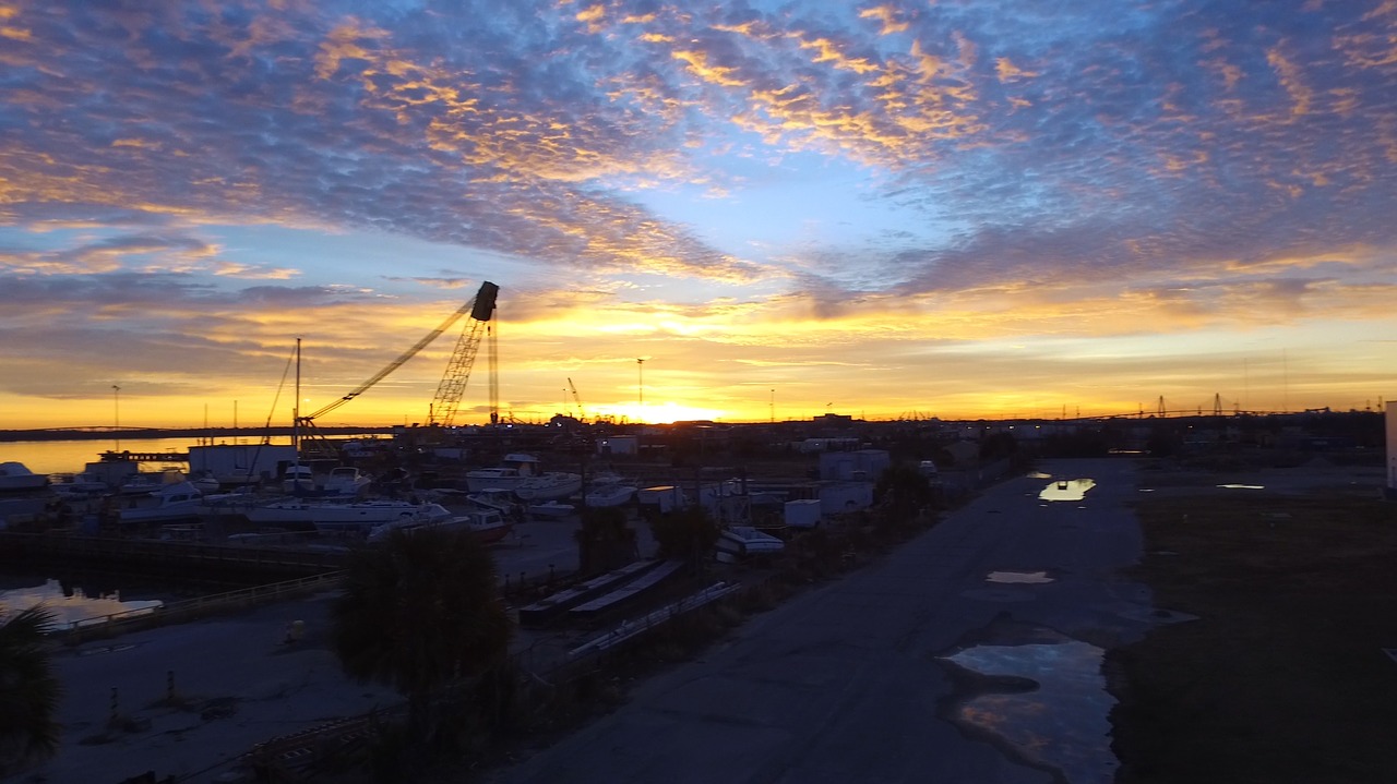 Image - skyline sunrise under construction