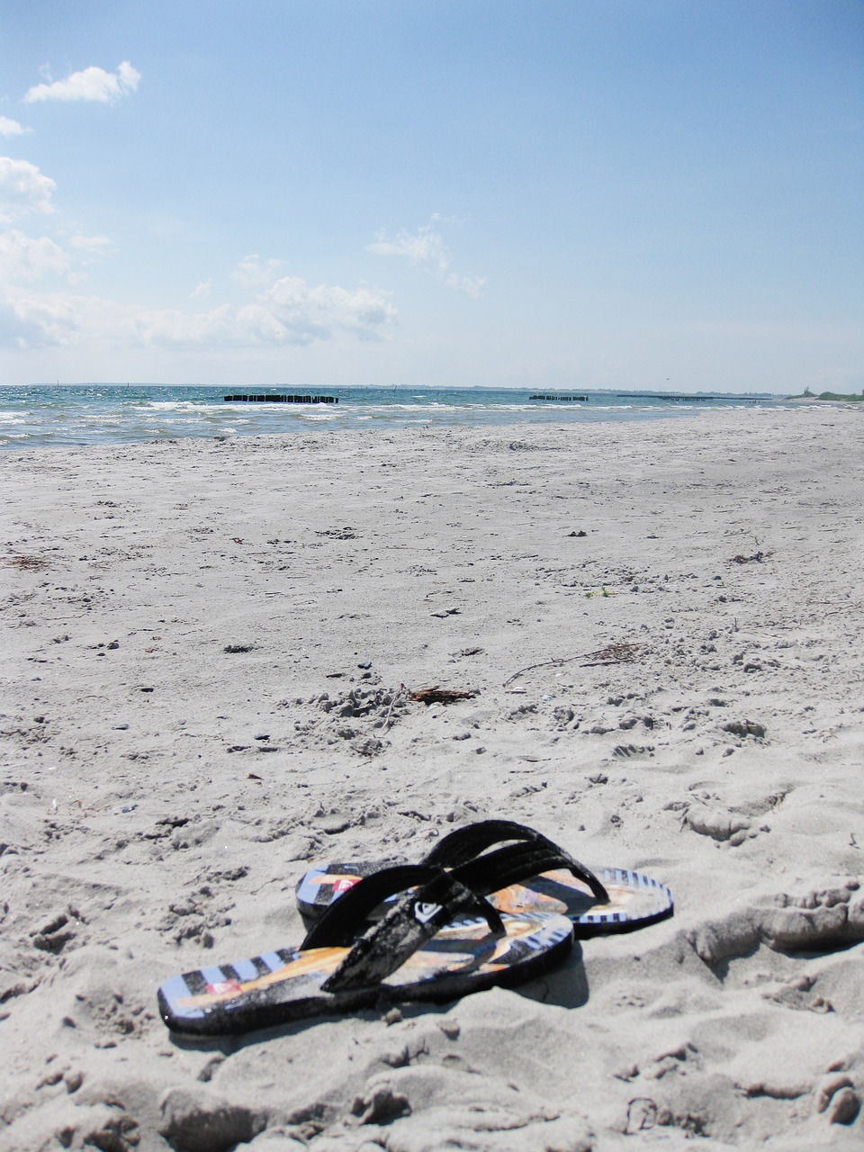 Image - beach flip flops sea denmark