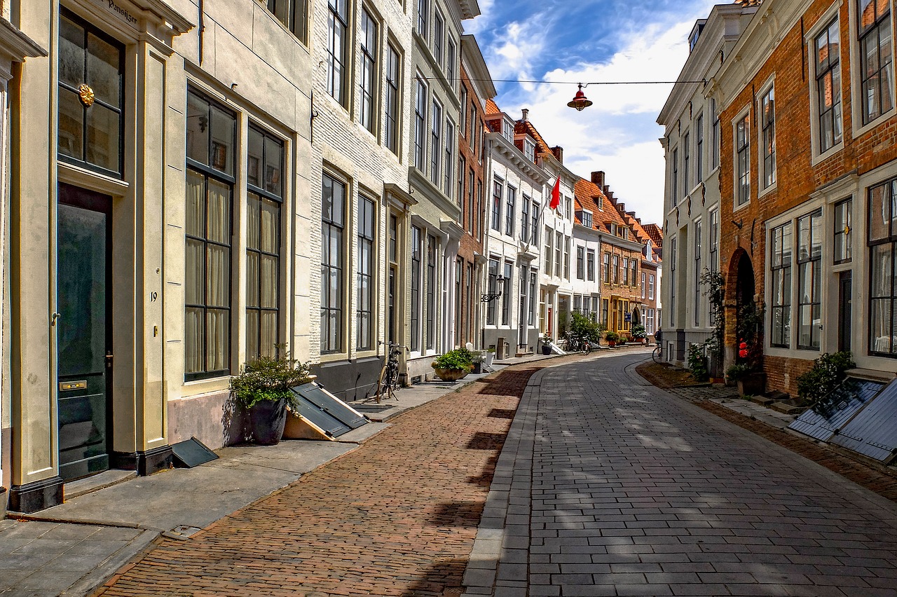 Image - street pedestrian city brick