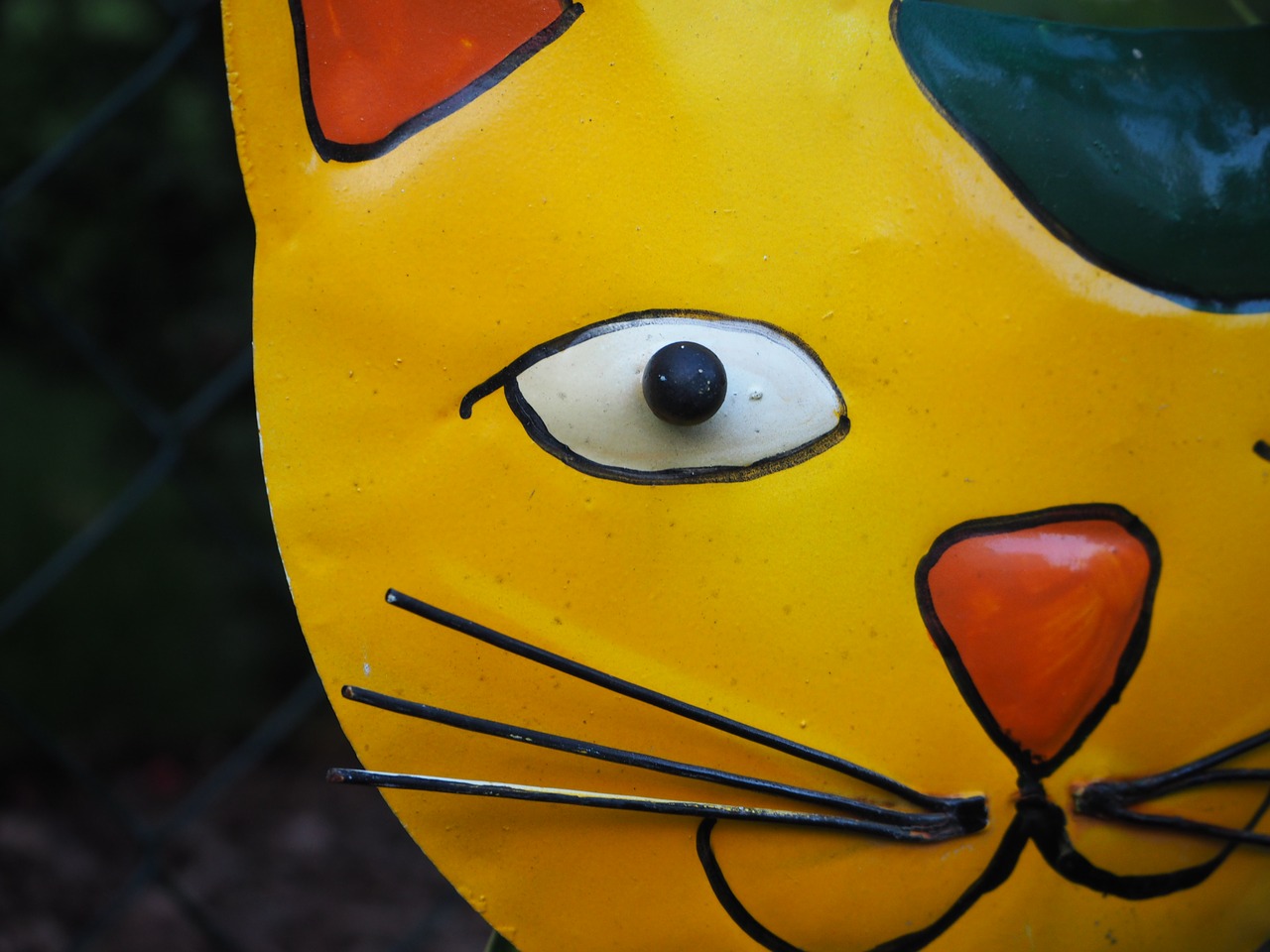 Image - garden decoration cat metal