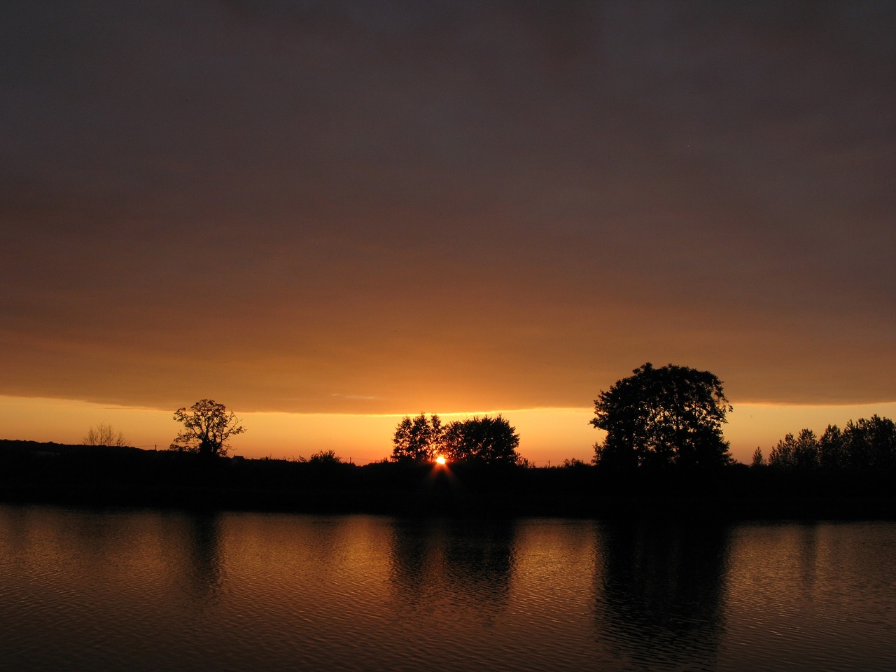 Image - nature france sunset river