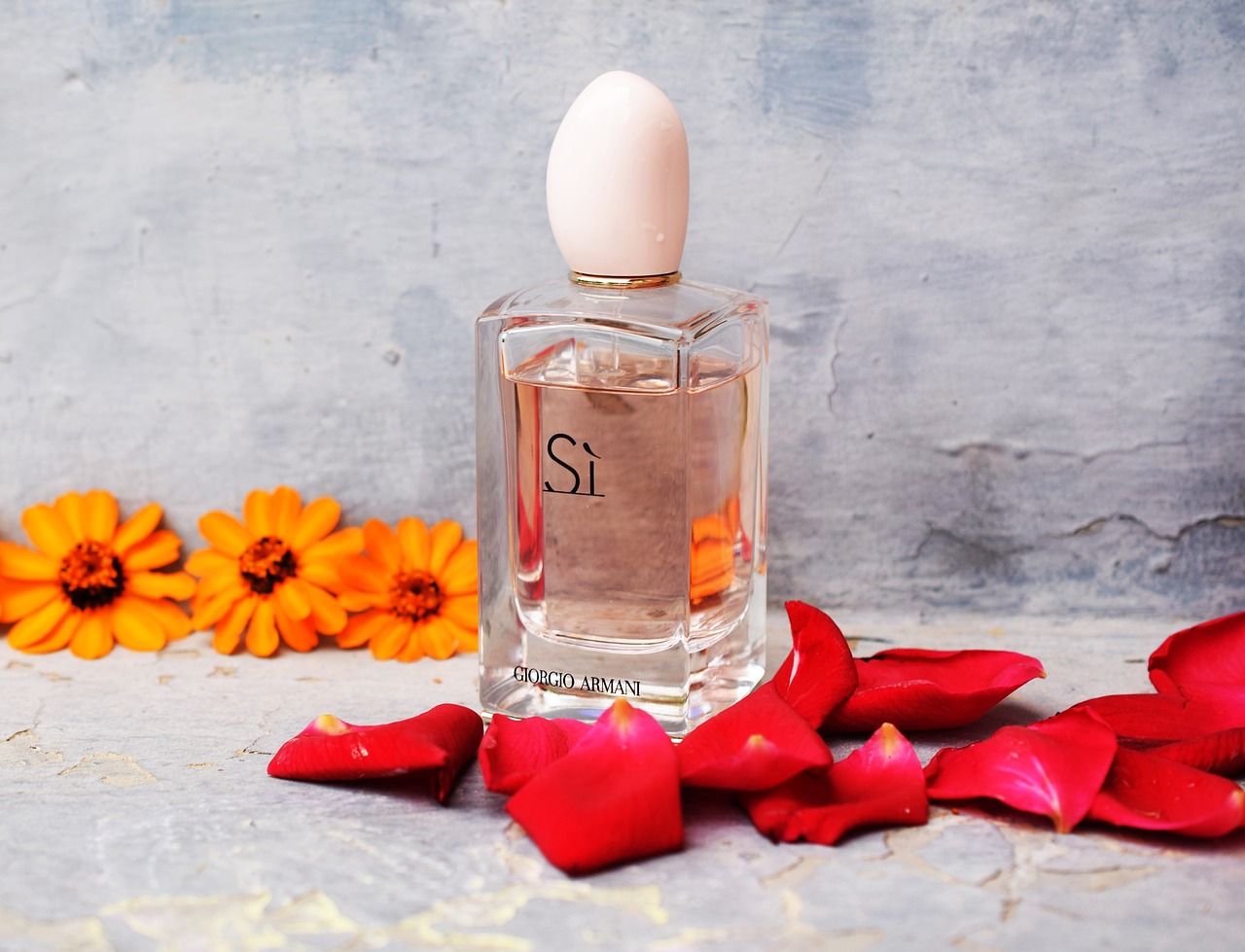 Image - perfume flowers rose petals blue