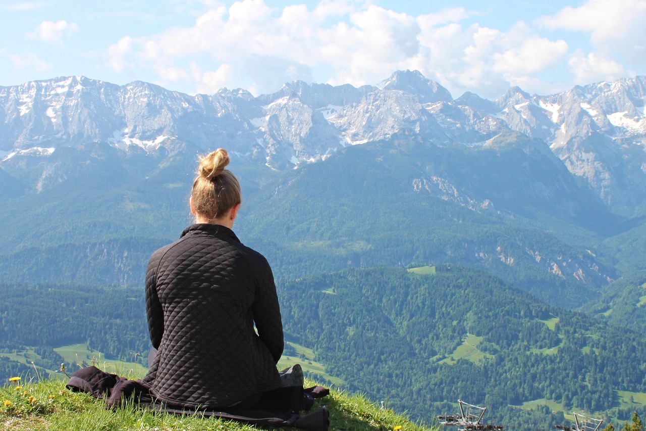 Image - meditation absorbed silent girl