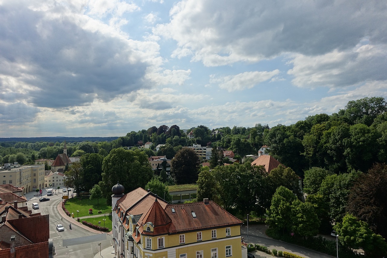 Image - mühldorf sky clouds trees