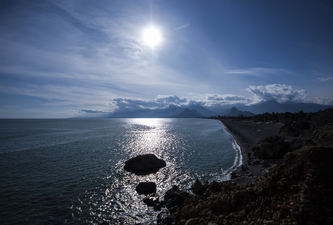 Image - solar marine beach landscape cloud