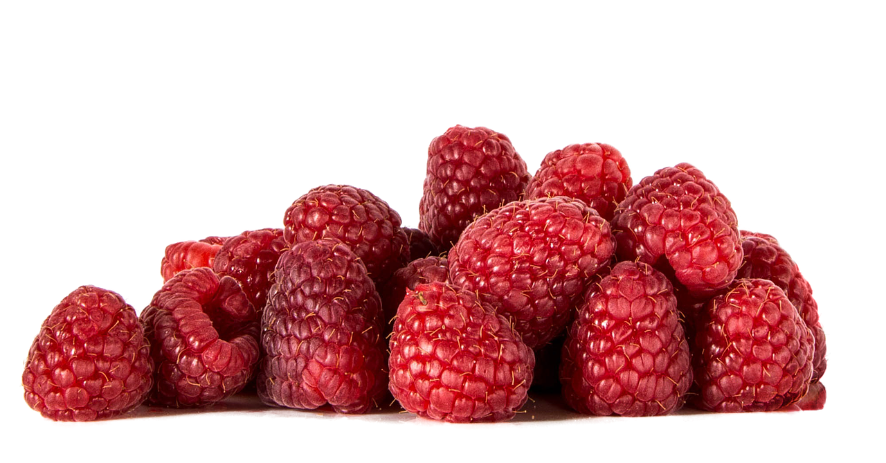 Image - raspberries fruit isolated food