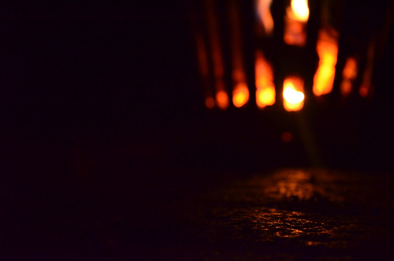 Image - fire fire basket flame night