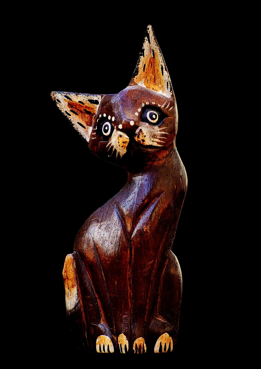 Image - cat abstract brown wood cute