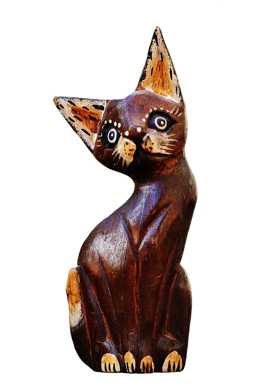 Image - cat abstract brown wood cute