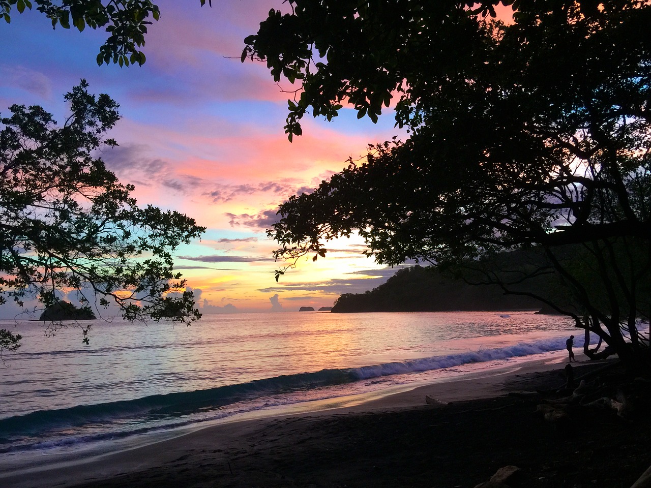 Image - costa rica sunset pacific ocean
