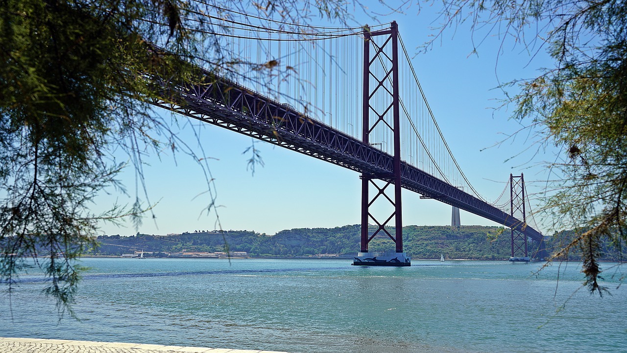 Image - bridge steel structure metal river