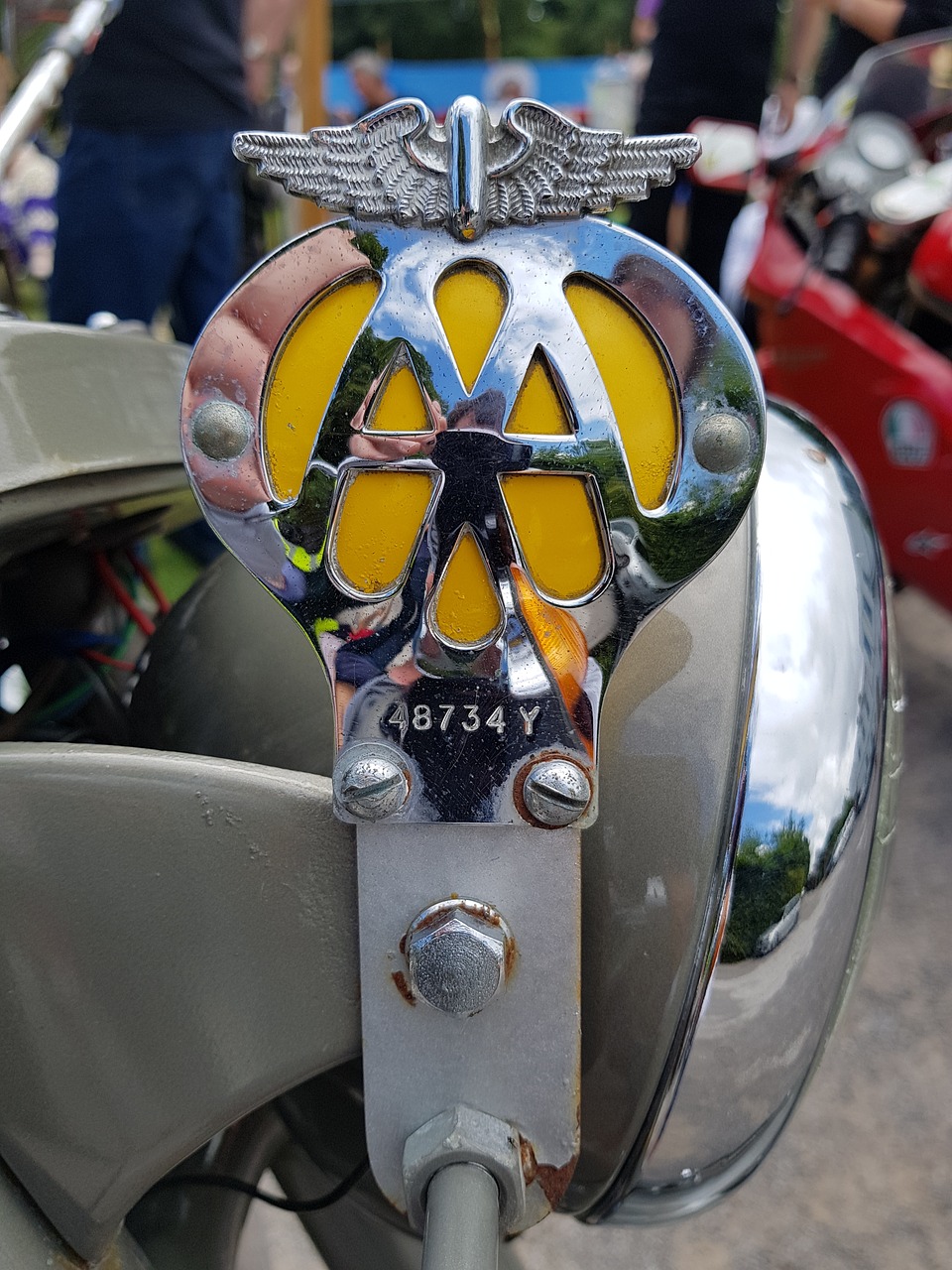 Image - aa badge motorcycle logo sign