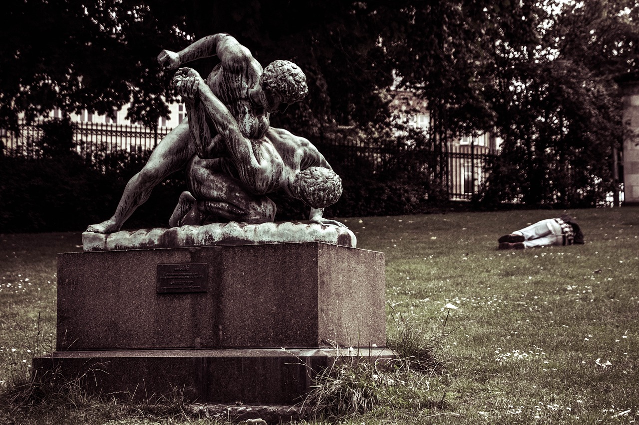 Image - art statue park copenhagen alone
