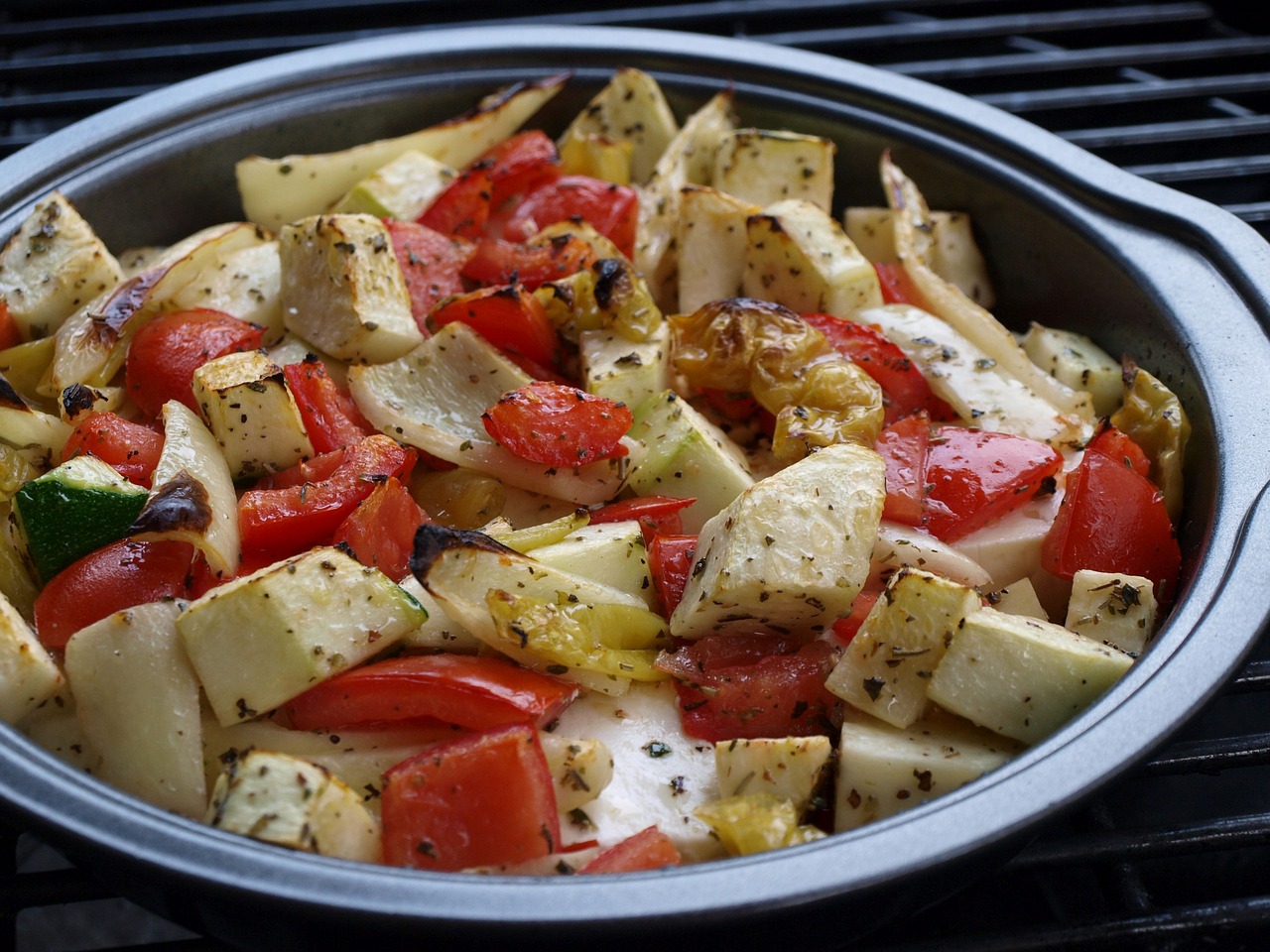 Image - barbecue cheese vegetables summer