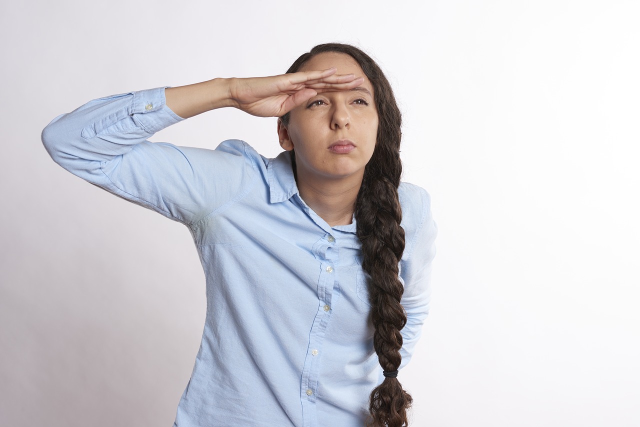 Image - looking person see future women