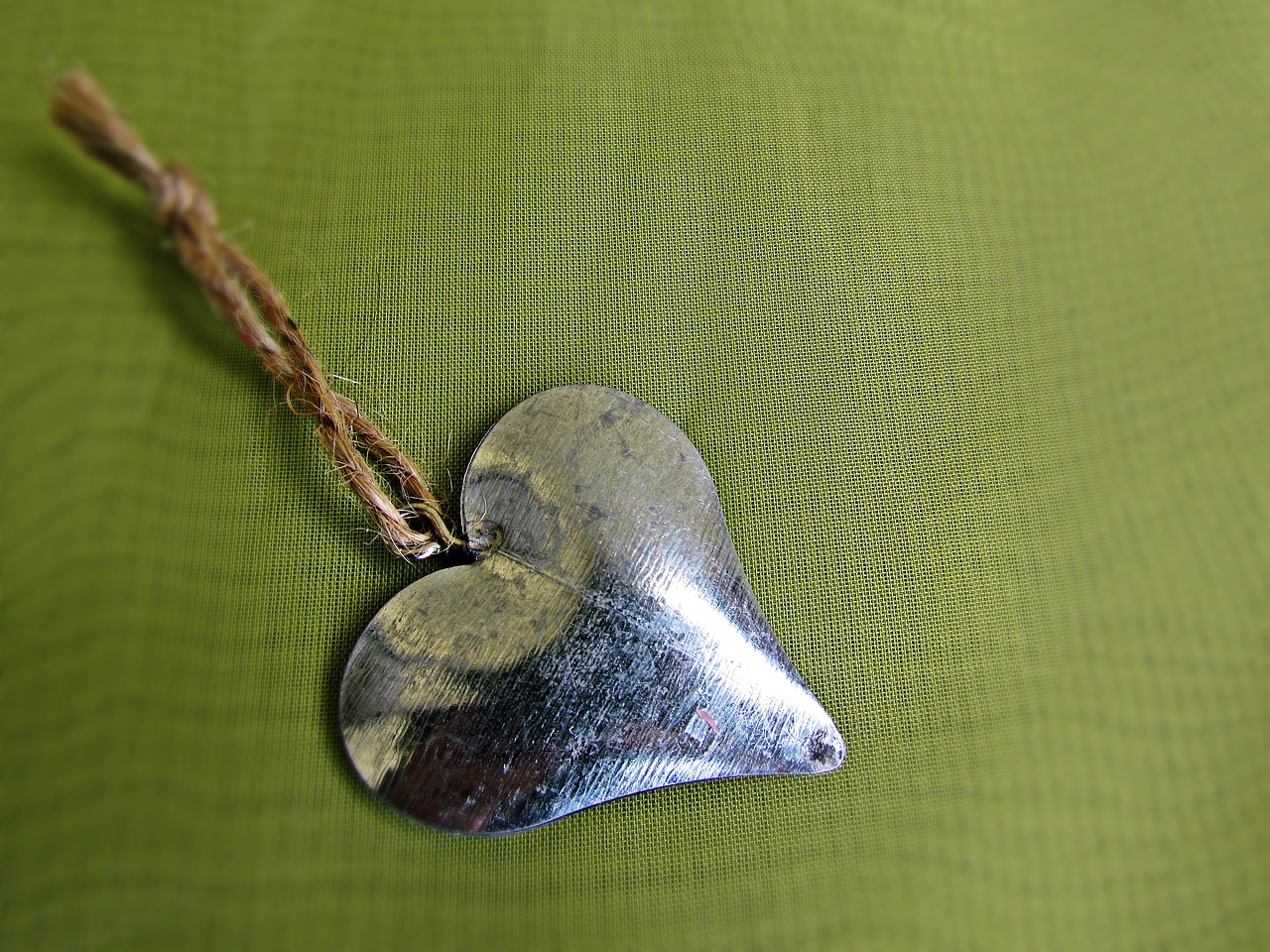 Image - heart silver metal