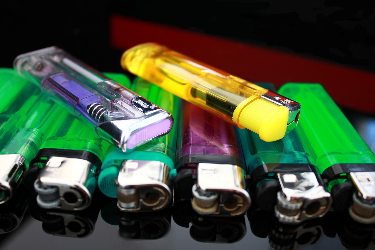 Image - lighter colorful color flame gas