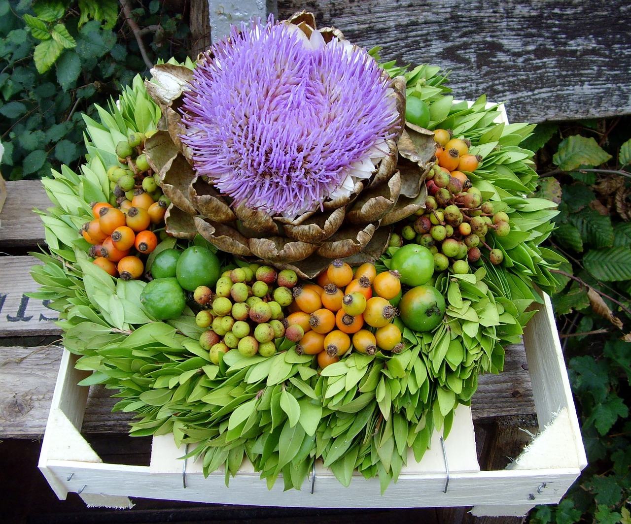 Image - autumn wreath autumn mood bouquets