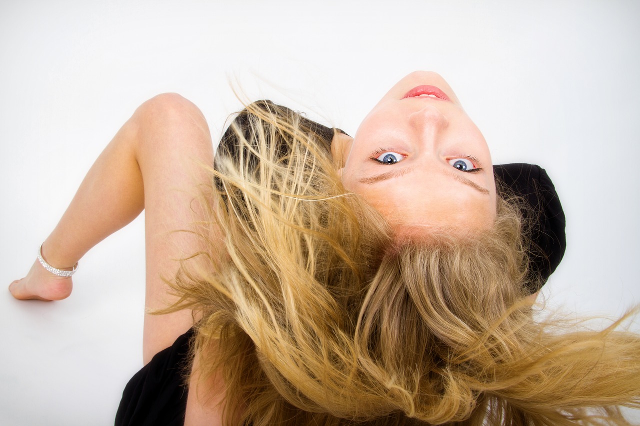 Image - teenager girl young sit hair