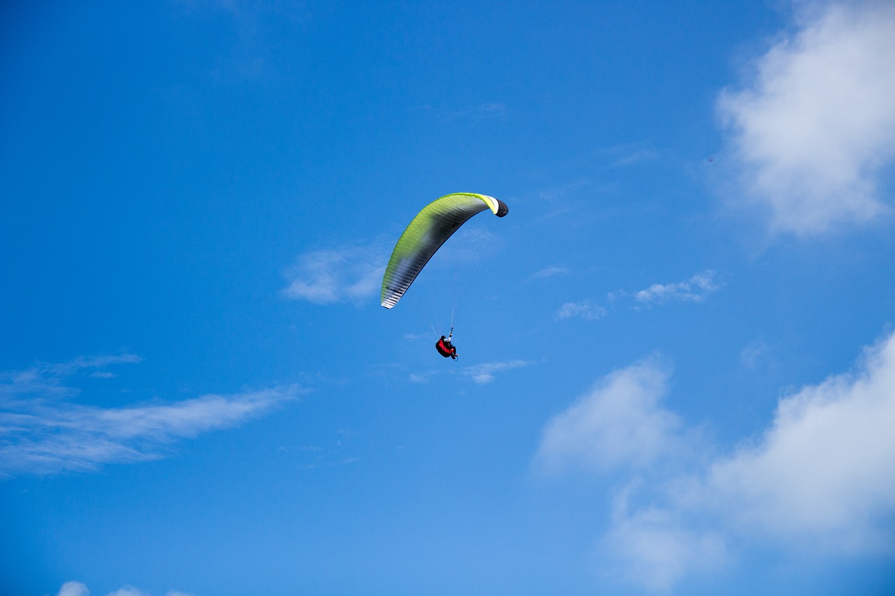 Image - parachute fly skydiving blue