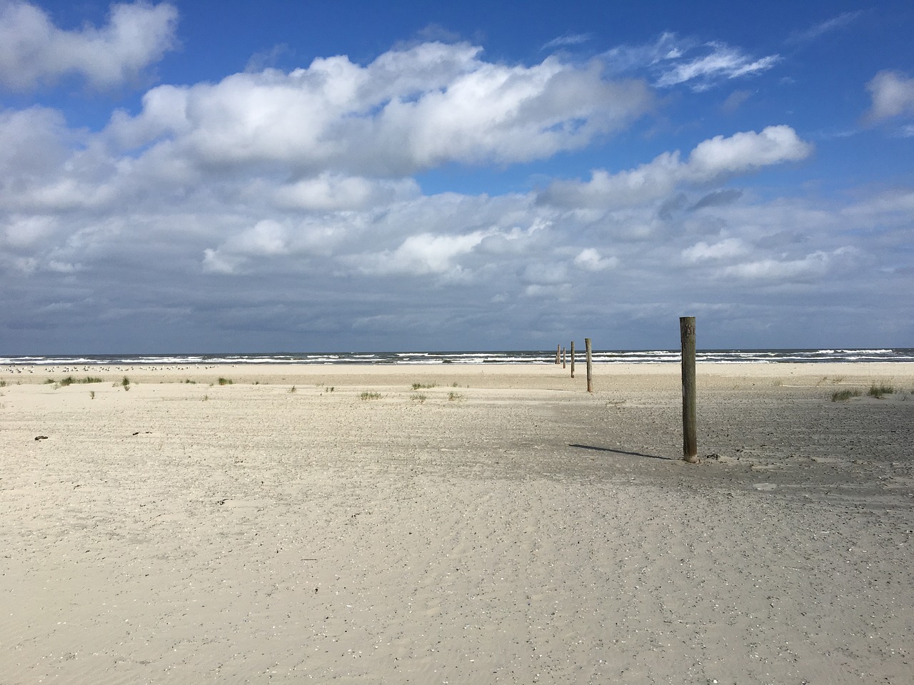 Image - beach summer clouds juist