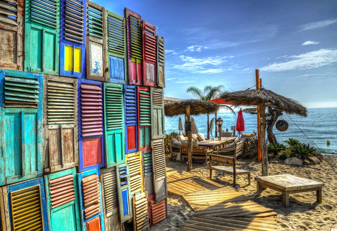 Image - beach lounge restaurant hdr summer