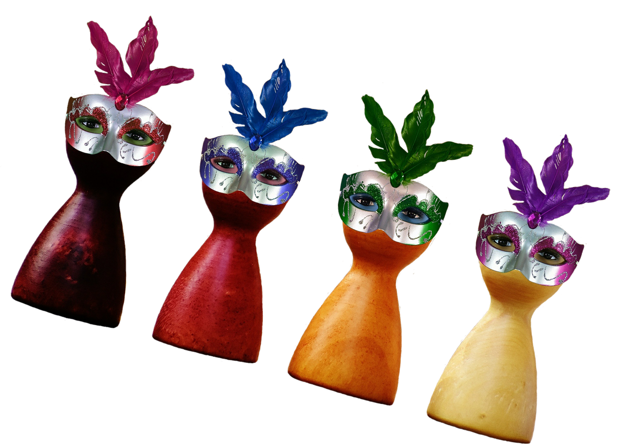Image - masks carnival play stone feather