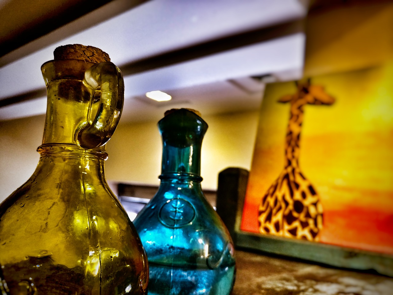 Image - glass bottle painting